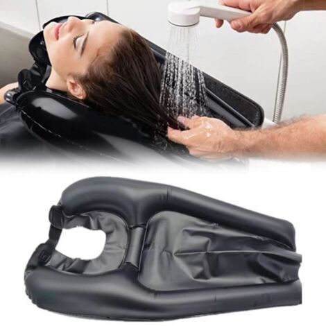 Bac lave tête gonflable portable - SURENHAP - LAVE TETE GONFLABLE - Noir - 60385CM - Adulte - Anti-chute
