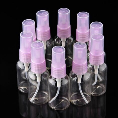 10 x 30ml Flacon Atomiseur Spray Vide Plastique pr Eau de Toilette Violet (1/3)