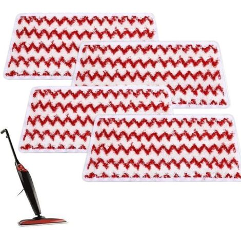 4Pcs Recharge pour Balai Vapeur pour Nettoyeur Vapeur Vileda Steam XXL, serpillères de rechange pour Vileda 161717 (1/5)