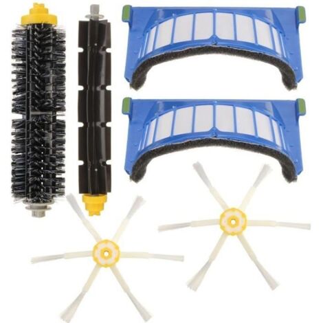 NEUFU 6PCS Kit De Filtre à Brosse Rechange Accessoire Pour Robot Roomba 600 Series 620 630 650 660 (1/4)