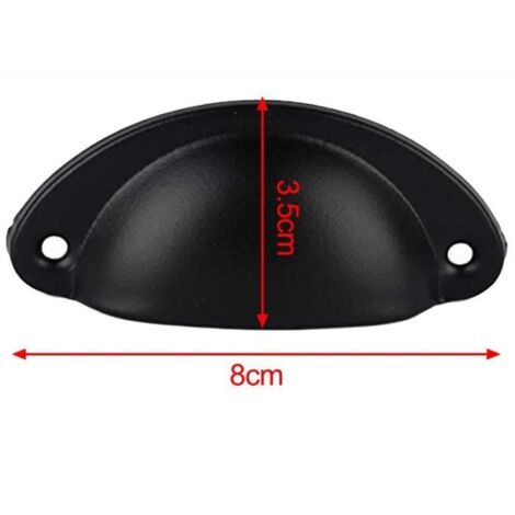 12 Pcs Porte Tiroir Armoire Fer Coquille Coupe Demi-Cercle PoignÉE ...