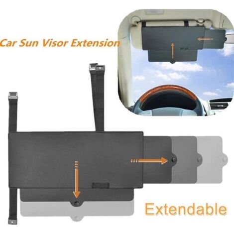 Extension de Pare Soleil Voiture, Auto Pare-Soleil Universel Anti-éblouissement Protection UV pour conducteur et Passager du siège (1/4)