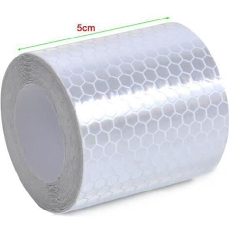 3M Sécurité Ruban adhésif réfléchissant Adhésif autocollant Voiture autocollante Roll Film (couleur: Blanc) b02984 (1/4)