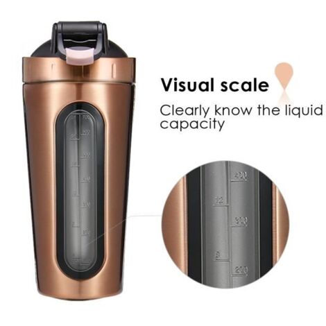 TEMPSA 700ML Bouteille de Eau Protéine Shaker Mélangeur Avec Couvercle Anti-fuite OR 700ML (1/4)
