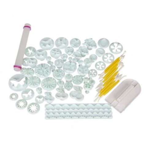 68pcs Emporte Pièces Moules à Pâtisserie, produit de Décoration Pâte à Sucre, Biscuit, Gâteau (1/4)