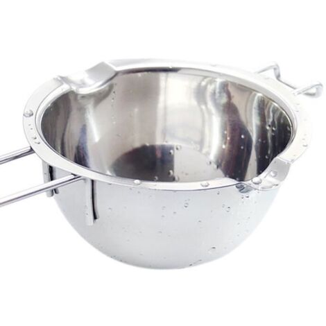 Jiyaru Pot Bain-marie en Acier Inoxydable pour Fondre Chocolat Beurre Cusine Argent
