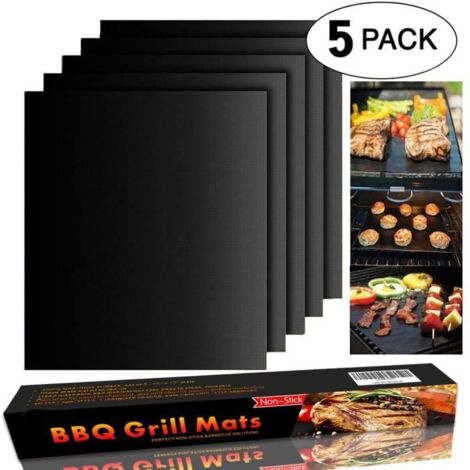 Tapis de Cuisson - BBQ - 5PCS - 40cm x 33cm - Anti-adhérent - Réutilisable (1/4)