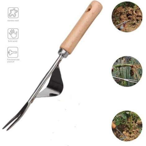 Désherbeur arracher les mauvaises herbes et creuser des légumes - Outil De Désherbage manuel pour Jardinage (1/4)