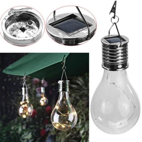 Lampe Suspendue de Jardin à 5 LED Blanc Chaud - Marque Inconnue - Ampoule Solaire (1/4)