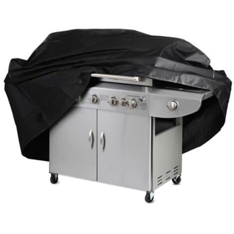 Housse de Protection pour Barbecue à Gaz - Bâche Imperméable en Tissu d\'Oxford 210D - Noir - XL/17061117CM (1/4)