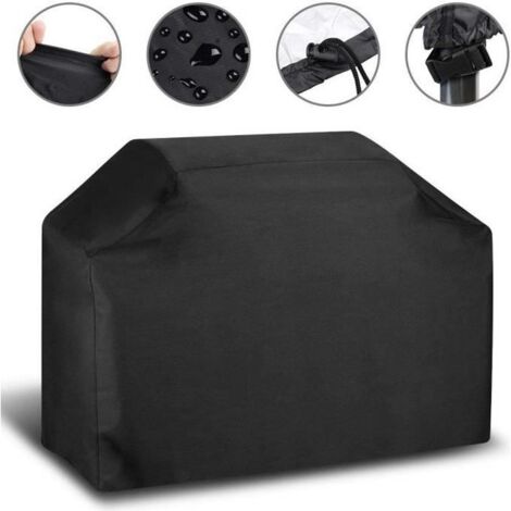 Housse barbecue bâche de protection BBQ couverture de gril imperméable (145 61 117cm) (1/4)