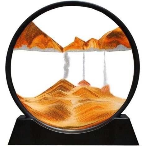 Peinture de Sable Fluide – Images de Sable Rotatives 3D Dynamiques, Art de Sable Mobile, Décoration de Sablier de Paysage Naturel (1/4)
