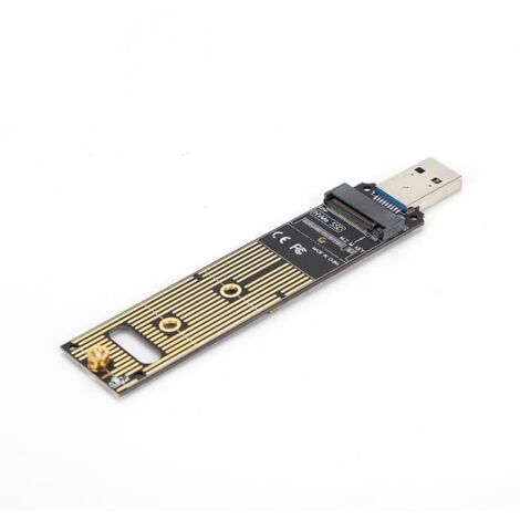 Adaptateur SSD vers USB, carte adaptateur SSD M.2 NVME vers USB, lecteur portable à puce Plug and Play Plug and Play pour (1/4)