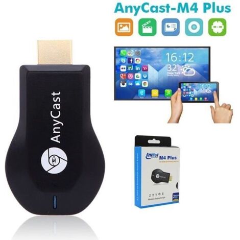 Anycast M4plus Chromecast 2 miroir multiples TV bâton Chromecast 2 Adaptateur Mini PC Android Chrome Coulé HDMI WiFi Dongle