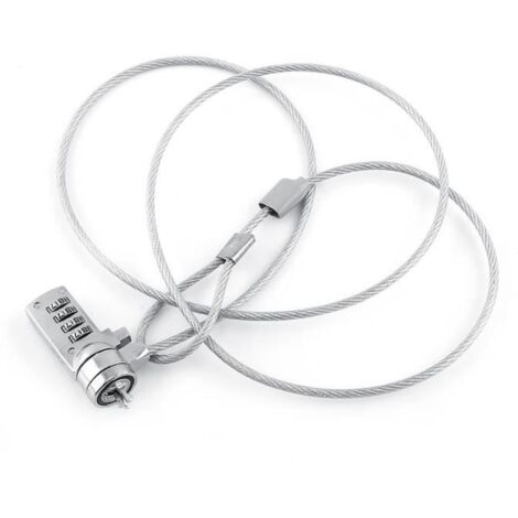 4-digit Cadenas à Combinaison Antivol Serrure pour Ordinateur Portable (1/2)