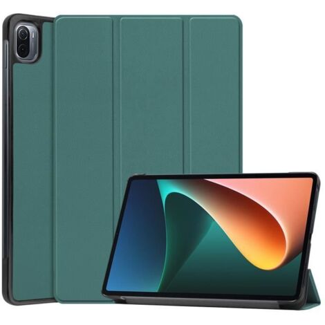 Coque - Xiaomi - Pad 5 - Léger - PU Cuir - Antichoc - Vert (1/4)