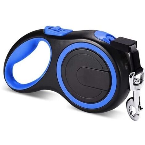 Laisse Chien 8M (50kg) Taille Enrouleur extensibles automatiques Laisse avec Sangle pour Chien -bleu