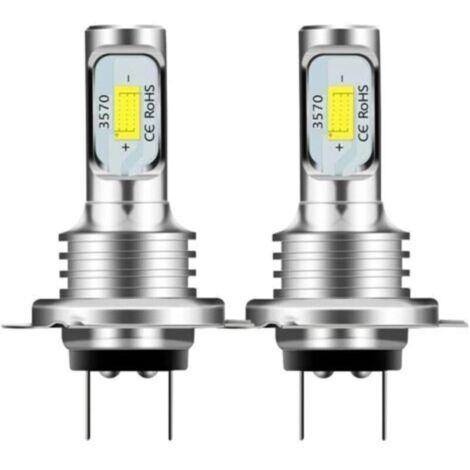2pcs H7 Kit de phare boules 6000K blanc Ampoules de projecteur de voiture imperméable Accessoires de pièces auto Led