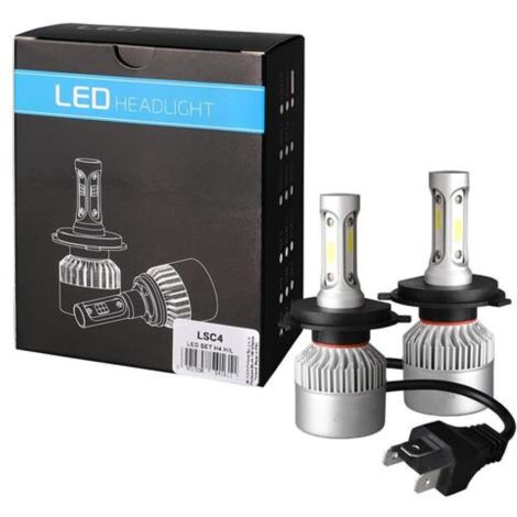 2 Ampoules Led H4 80W 9A 32V 10000lm 6500K