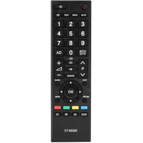 Télécommande multifonction - Toshiba - CT-90326 - Noir - Grands boutons - Économie d\'énergie (1/4)