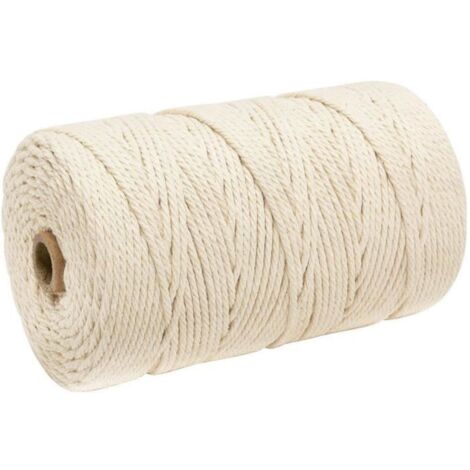 Cordon en coton macramé 3 mm x 200 m pour attrape-rêves mural - bibibobi 407 (1/4)