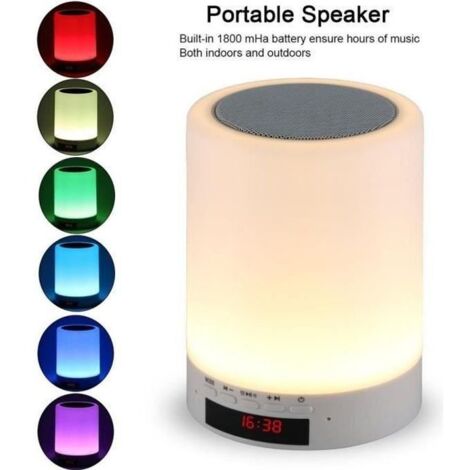 Enceinte portable Bluetooth - - Haut-parleur portatif sans fil de Bluetooth avec la lumière de 7 couleurs LED (1/4)