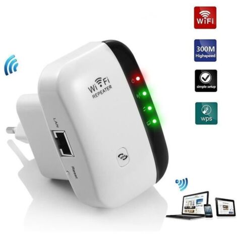 Répéteur sans fil Mini Routeur 300M Wireless Internet Amplificateur, Norme IEEE 802.11 N/G/B, 2.4GHz , Protection WPS (1/4)