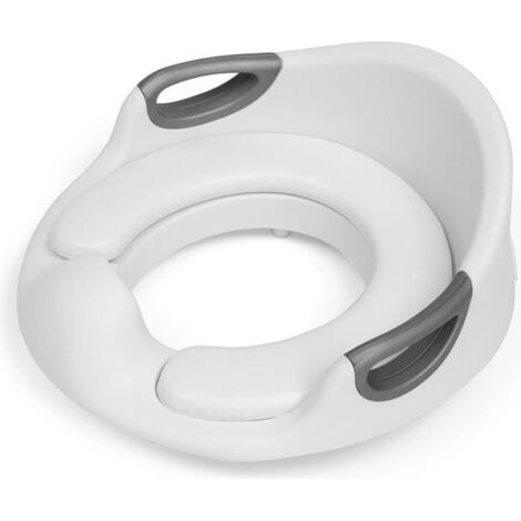 Réducteur de Toilette TEMPSA - Grand Confort avec Dossier - Enfant - Gris (1/4)