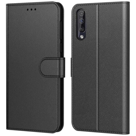 Coque Huawei P30 , Pochette Etui Housse P30 Cuir à Clapet avec Fermeture Magnétique et Multifonctionnel Noir (1/4)