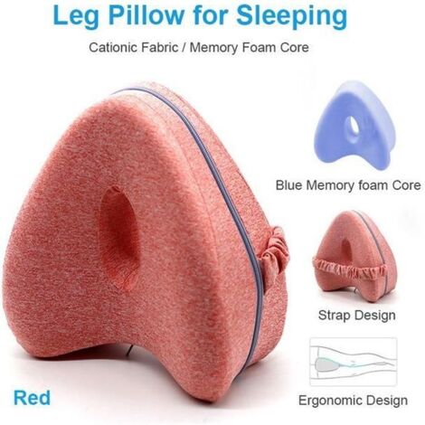 Oreiller orthopédique pour dormir en mousse à mémoire de forme Coussin de soutien pour les jambes, coussin pour la douleur à la ha (1/4)