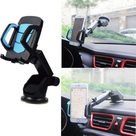 Support voiture telephone ventouse rotation 360 universel GPS pare brise Pour Smartphone iPhone X-8-7-6 Plus Samsung Huawei Xiaomi (1/4)