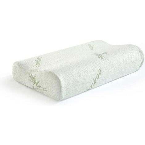 Oreiller orthopédique - MTEVOTX - Mousse à mémoire de forme - Hypoallergénique - Lavable - 50x30 cm (1/4)