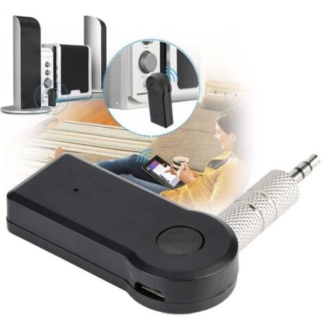 Adaptateur recepteur bluetooth 3.0 jack 3.5mm pour voiture autoradio prise casque chaine hifi ordinateur Hightechnology BOH (1/4)