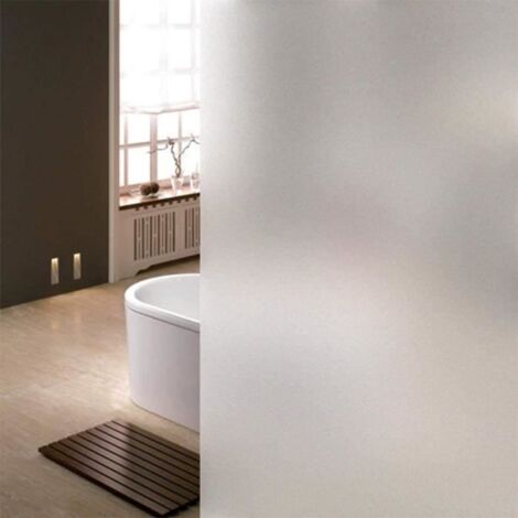 Dépoli Film Fenetre Regard Film Occultant Opaque Film Intimit Sticker Vitre Fenetre Vitrage Verre Bureau Salle de Bain 60x200cm (1/4)