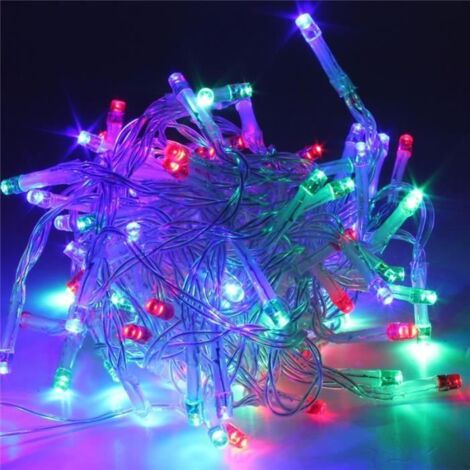 TEMPSA 200 LED 20M Guirlande electrique lumineuse interieure noël fête mariage déco EU PRISE multicolore (1/4)
