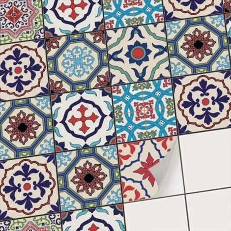 Autocollant Carrelage - Non spécifié - 18pcs - Noir - Adhésif - Décoration du sol (1/5)