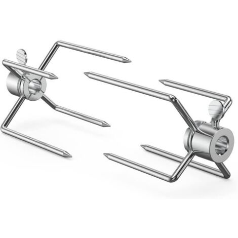 2 Pcs Fourchette Tourne Broche Fourchette à Barbecue pour Rôtissoire à Gril Outil pour Barbecue (1/4)