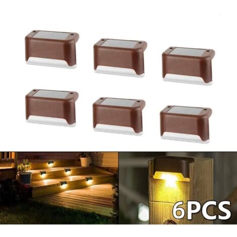 Lampe solaire - LEYTN - Lot de 6 - Étanche IP65 - Éclairage extérieur - Lumière blanche chaude (1/4)
