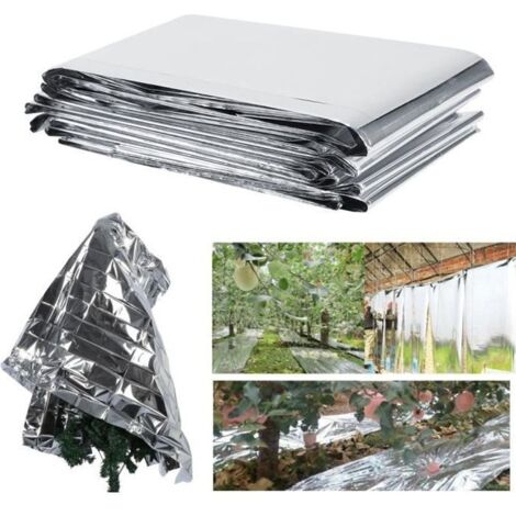 210x120cm Argent Plante réfléchissant film Jardin Lampes de culture Accessoires Serre Revêtement de haut niveau (1/4)
