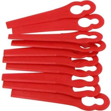 Tianyi-Lot de 100 Lames en Plastique pour Coupe-bordures Bosch Einhell Rouge (1/4)