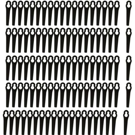 Lot de 100 Lame en plastique de rechange pour Coupe-bordure Bosch ART 23-18 LI/26-18LI Noir (1/3)