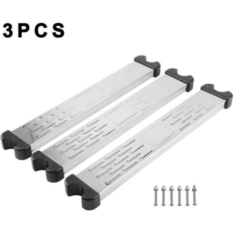 3PCS Pédale d\'échelle de Piscine Echelle de Sécurité Marches D\'Echelle pour Piscine 50x7.5x2.5cm en Acier Inoxydable