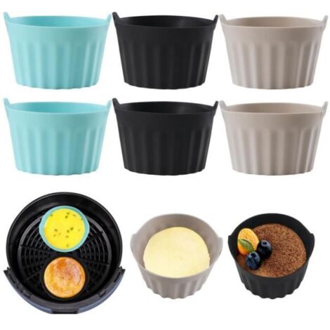 Accessoire de cuisine - 6PCS Moule Silicone Air Fryer - Plat Pour Friteuse Sans Huile - Multifonctionnel (1/4)