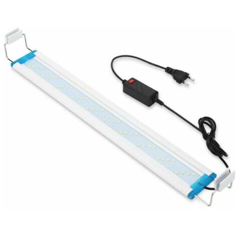 ZVD Eclairage Aquarium LED Ultra-mince, Rampe LED Aquarium avec 3 Modes Lumière Réglable Fish Tank Décoration (Bleu, blaet rouge), 28 cm, 12W