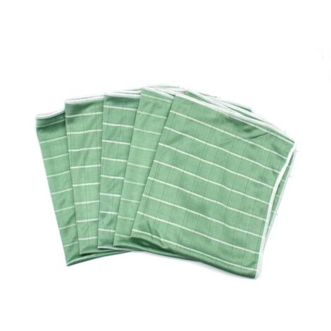 Multitanks – Lot de 5 chiffons microfibres en bambou 40x50cm – Nettoyage sans traces sur verre, bois et inox – Antibactérien et anti-statique