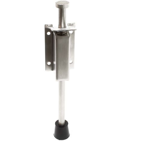 Wiltec Guide de porte à pédale 33-59 mm en Acier inoxydable Butoir de porte Amortisseur de sol Bloque-porte Cale à pédale Quincaillerie