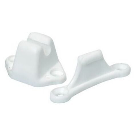 Imline – Arrêt de porte blanc en polyamide – Butoir pour caravane et camping-car – Résistant aux chocs – Fixation stable en conditions difficiles