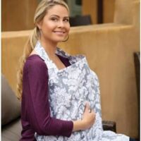 Tablier Couvertures d\'Allaitement, 100% Naturel Coton Doux, Nursing Cover, Housse d\'allaitement, Cape d\'allaitement (Silver Manor)