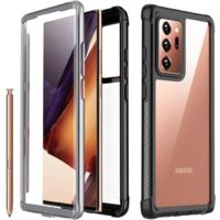 Coque Samsung Galaxy Note 20 Ultra , Coque Intégrale Anti-Choc Bumper avec Protecteur d\'écran Intégré et Dos Transparent