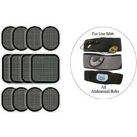 12Pcs Électrode de Ceinture,Compatible avec Abs Series, Électrode de Rechange pour Slendertone Ceintures Musculation Abdo